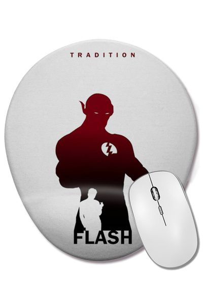 BASKI DÜNYASI Mouse Pad oval Kp Flash cu suport pentru încheietura mâinii