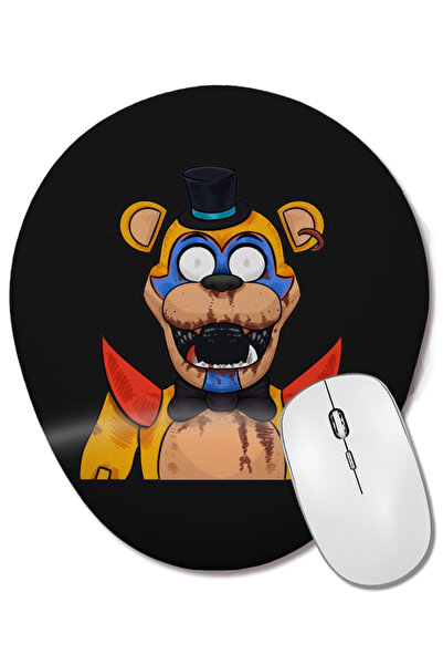 BASKI DÜNYASI Mouse Pad oval Fnaf cu suport pentru încheietura mâinii
