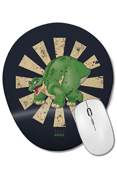 BASKI DÜNYASI Mouse Pad oval Spike Retro Japanese Land Before Time cu suport ...