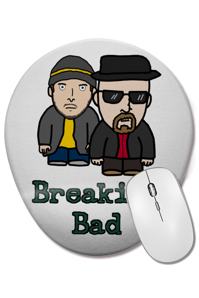 BASKI DÜNYASI Уолтър Уайт и Джеси Пинкман Breaking Bad Овална подложка за мишка