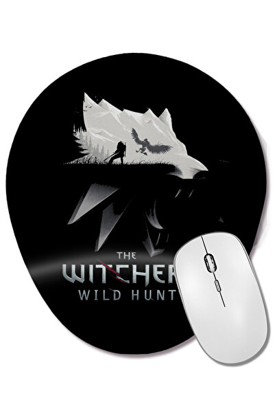 BASKI DÜNYASI Mouse Pad oval The Witcher 08 cu suport pentru încheietura mâinii