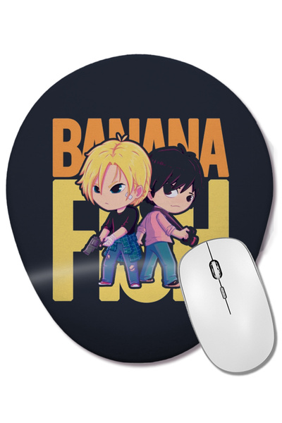 BASKI DÜNYASI Banana Fish 01 Οβάλ ποντίκι με υποστήριξη καρπού