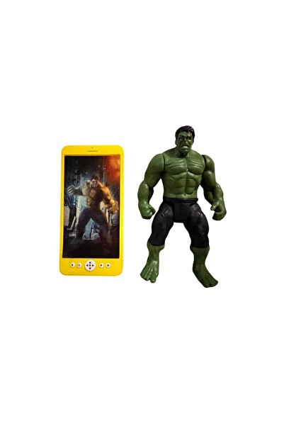 Toys Avm 18 cm Işıklı Hulk Figür ve  Sesli Işıklı Oyuncak cep telefonu ikili set