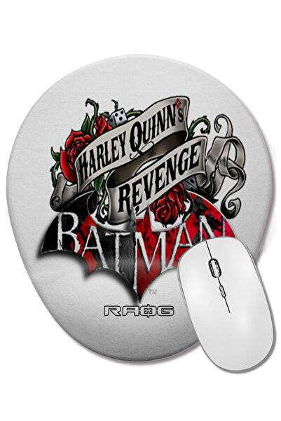 BASKI DÜNYASI Mouse Pad oval Harley Quinn Revenge cu suport pentru încheietur...