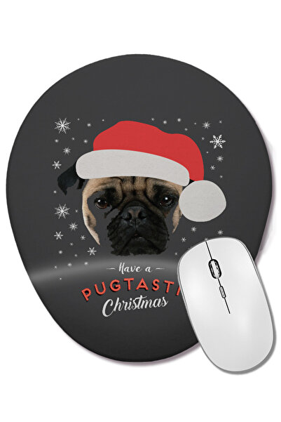 BASKI DÜNYASI Пожелавам ви весела Коледа с подложка за мишка с овална форма и...