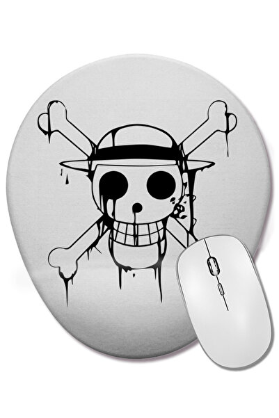 BASKI DÜNYASI LUFFY - One Piece 12 Οβάλ ποντίκι με υποστήριξη καρπού