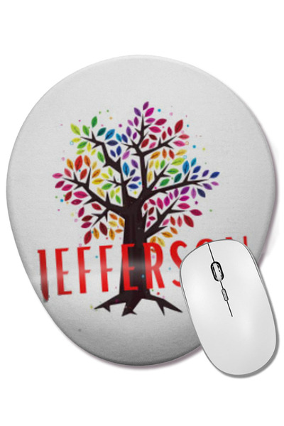 BASKI DÜNYASI Mouse Pad oval Jefferson Cleaners cu suport pentru încheietura ...
