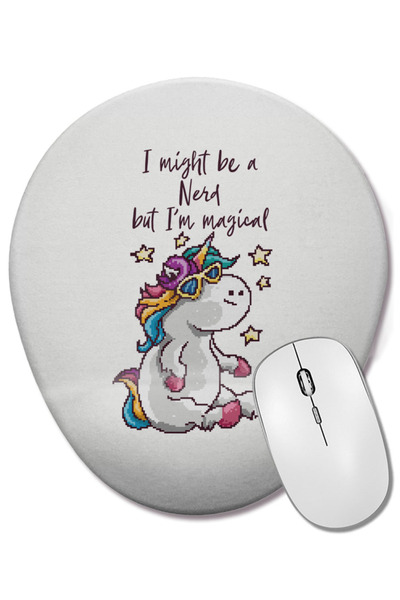 BASKI DÜNYASI Pot fi un nerd, dar sunt un unicorn magic Pixel Art Mouse Pad o...