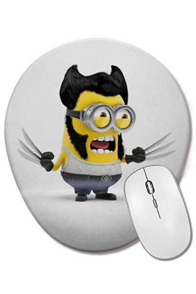 BASKI DÜNYASI Οβάλ ποντίκι με υποστήριξη καρπού Minion Minions