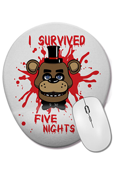 BASKI DÜNYASI Επιβίωσα Πέντε Νύχτες - Παιχνίδια Mouse Pad σε Σχήμα Οβάλ με Υπ...