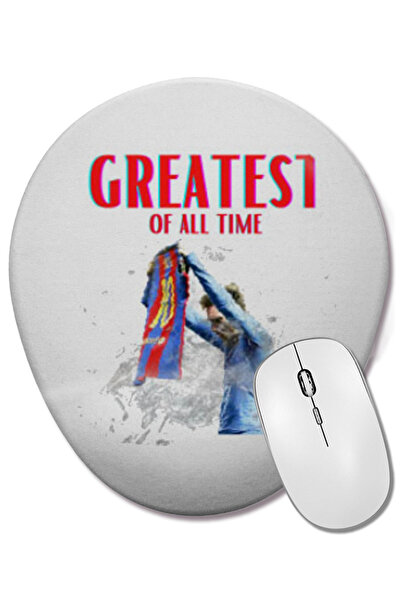 BASKI DÜNYASI King Lil Baby LOGO MERCH Mouse Pad oval cu suport pentru închei...