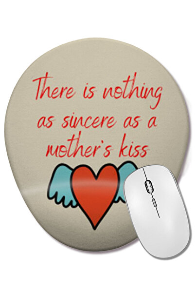 BASKI DÜNYASI Mouse Pad oval cu suport pentru încheietura mâinii, Ziua Mamei,...