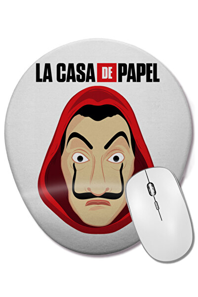 BASKI DÜNYASI Mouse Pad oval cu suport pentru încheietura mâinii La Casa de P...