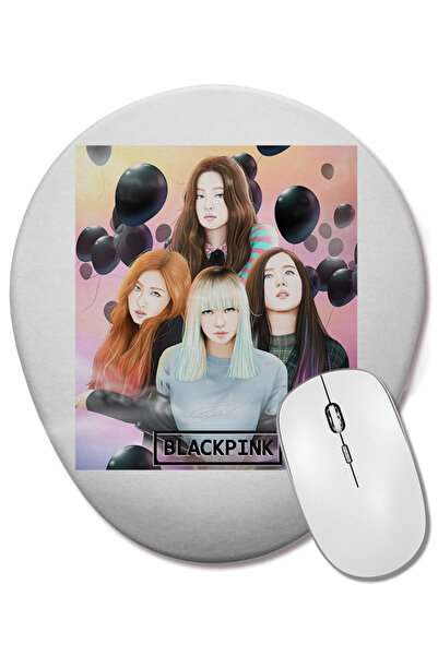 BASKI DÜNYASI Blackpink 0002 Οβάλ ποντίκι με υποστήριξη καρπού