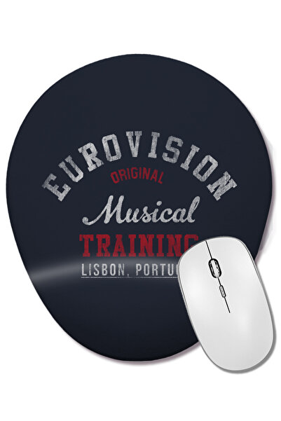 BASKI DÜNYASI Eurovision Music Training Portugal Mouse Pad oval cu suport pen...