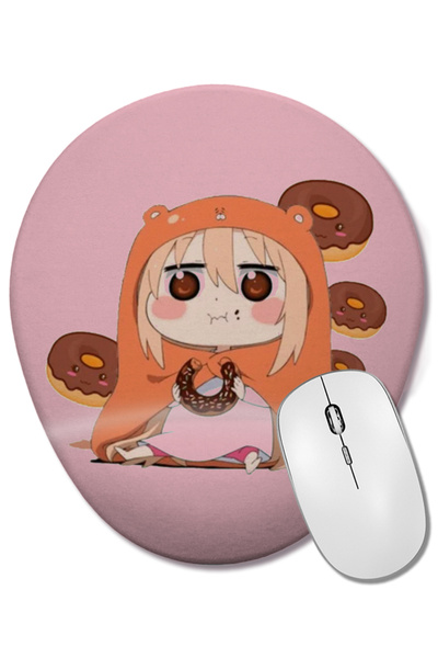 BASKI DÜNYASI Umaru Chan Donut 01 Овальна підкладка для миші з підтримкою зап...