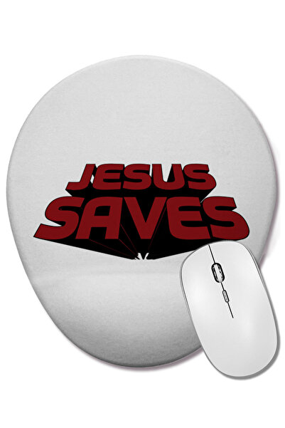 BASKI DÜNYASI Jesus Saves, realizat de Keith Moon, The Who, mouse pad oval cu...