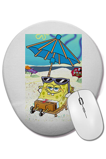 BASKI DÜNYASI Σφουγγαρόμπομπ Σφουγγαρόμπο 01 Οβάλ ποντίκι με υποστήριξη καρπού