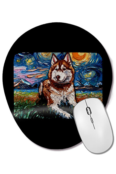 BASKI DÜNYASI Οβάλ ποντίκι ποντικοπολεμικής χρήσης με ρεπόρτερ καρπού σε κόκκ...