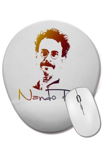 BASKI DÜNYASI Mouse Pad oval Nando Reis cu suport pentru încheietura mâinii