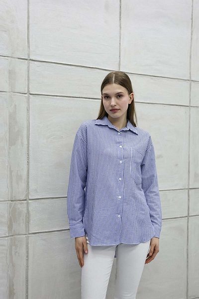 İKLİM LİFE Striped Single Pocket Seersucker Shirt