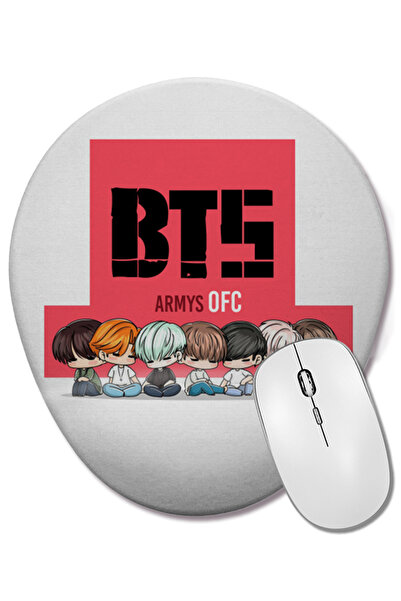 BASKI DÜNYASI Mouse Pad oval Bts 05 cu suport pentru încheietura mâinii