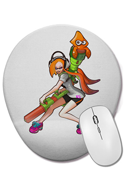 BASKI DÜNYASI Mouse Pad oval Squid-Jinx cu suport pentru încheietura mâinii