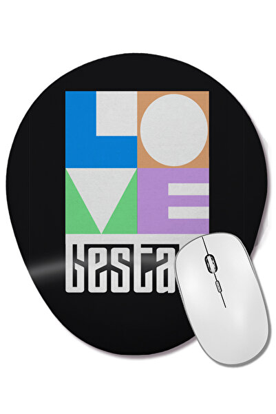 BASKI DÜNYASI Οβάλ ποντίκι με υποστήριξη καρπού Love Gestalt