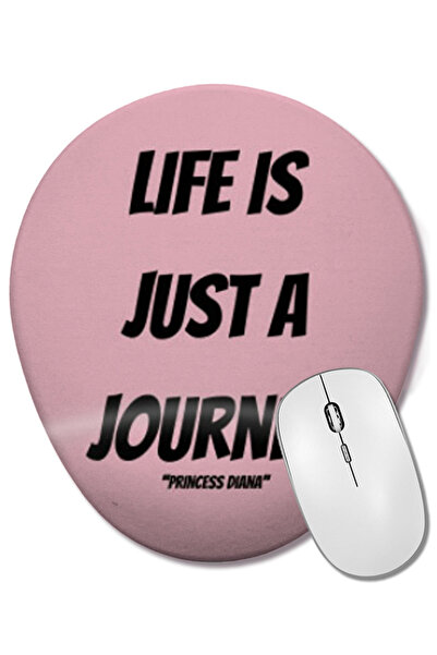 BASKI DÜNYASI Mouse pad oval cu suport pentru încheietura mâinii - Cadou arti...