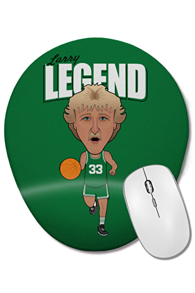 BASKI DÜNYASI Mouse Pad oval Larry Legend cu suport pentru încheietura mâinii