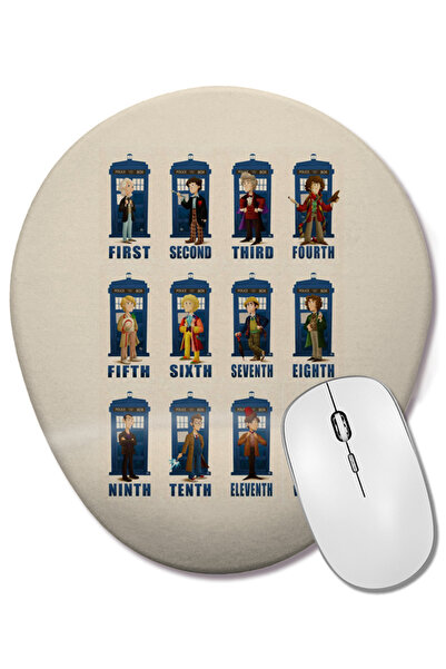 BASKI DÜNYASI Mouse Pad oval The Doctors The Eleventh Doctor cu suport pentru...