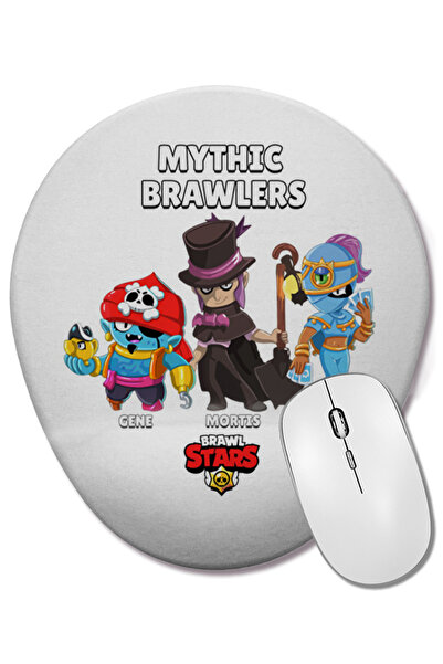 BASKI DÜNYASI Mouse Pad oval Brawl Stars Mythic cu suport pentru încheietura mâinii