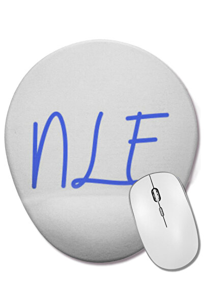 BASKI DÜNYASI Mouse Pad oval NLE Choppa cu suport pentru încheietura mâinii