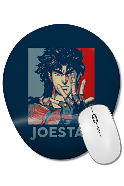 BASKI DÜNYASI Mouse Pad oval cu suport pentru încheietura mâinii Joseph Joestar