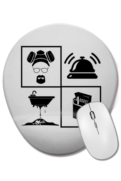 BASKI DÜNYASI Οβάλ ποντίκι ποντικοπολεμικής τεχνολογίας Breaking Bad με στήρι...