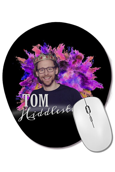 BASKI DÜNYASI Mouse Pad oval Tom Hiddleston cu suport pentru încheietura mâinii