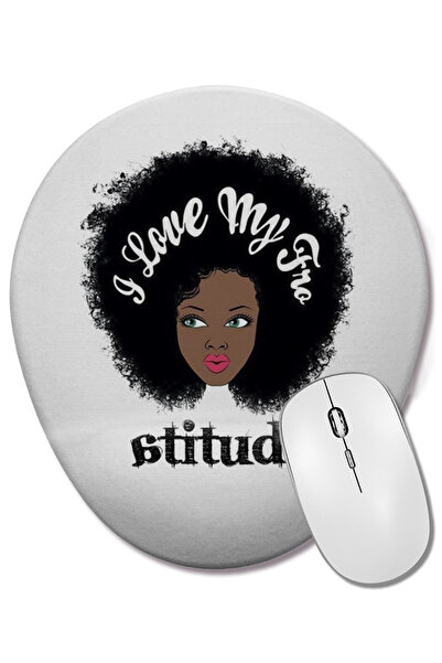 BASKI DÜNYASI Mouse Pad oval cu suport pentru încheietura mâinii Atitude