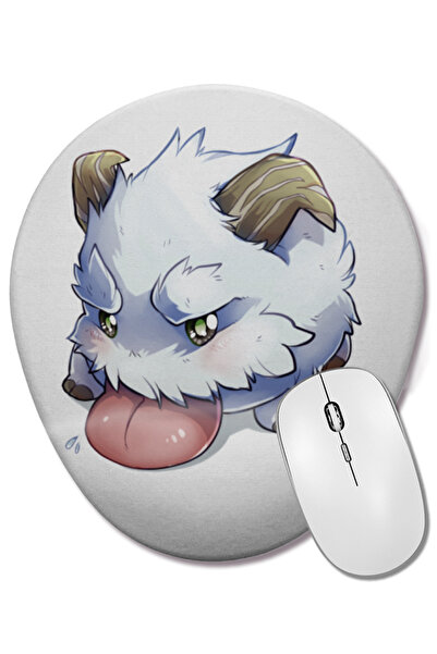 BASKI DÜNYASI Poro ovalna podloga za miša sa podrškom za zglob