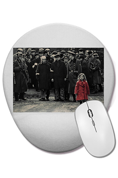 BASKI DÜNYASI Mouse Pad oval cu suport pentru încheietura mâinii, cu haină ro...