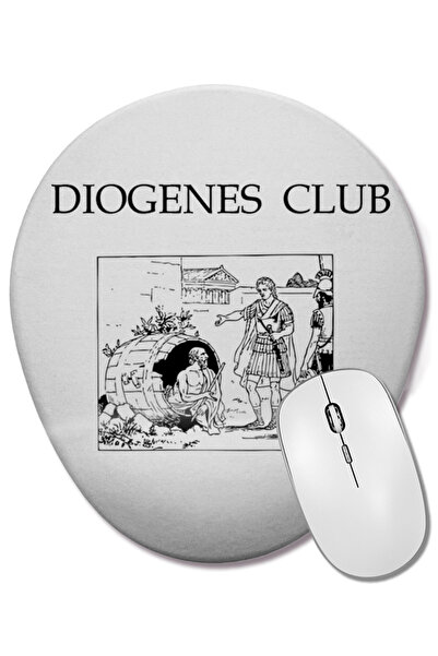BASKI DÜNYASI Philosophy Diogenes Club Οβάλ ποντίκι με υποστήριξη καρπού
