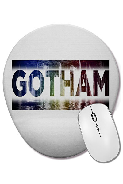 BASKI DÜNYASI Mouse Pad oval Gotham Cor cu suport pentru încheietura mâinii