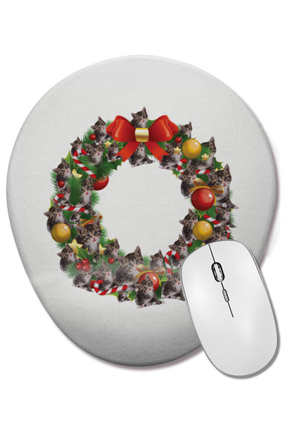 BASKI DÜNYASI Mouse Pad oval cu suport pentru încheietura mâinii Kittens Mult...