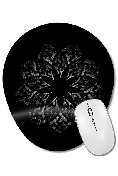 BASKI DÜNYASI Mouse Pad oval cu suport pentru încheietura mâinii, cu simbol s...