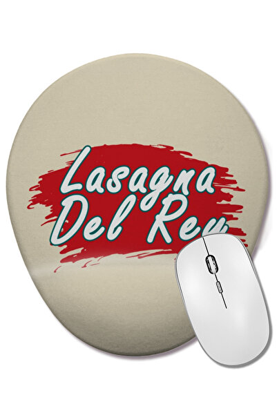 BASKI DÜNYASI Lasagna Del Rey Essential Mouse Pad oval cu suport pentru înche...