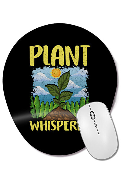 BASKI DÜNYASI Cute & Funny Plant Whisperer Gardening Pun Wrist Supported Oval...