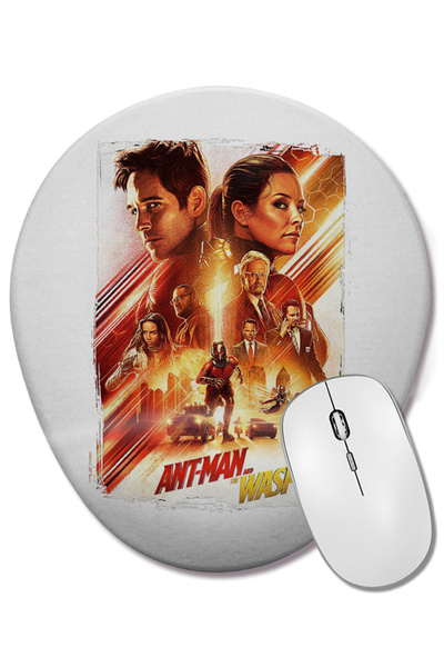 BASKI DÜNYASI Οβάλ ποντίκι με υποστήριξη καρπού με σχέδια Homem Formiga και V...