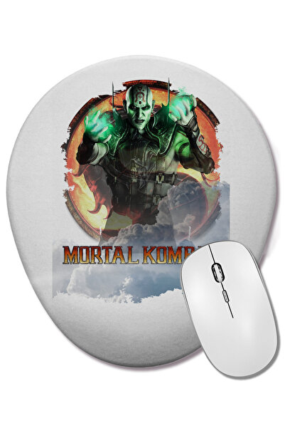 BASKI DÜNYASI Mouse Pad oval pentru jocuri Quan Chi Mortal Kombat cu suport p...