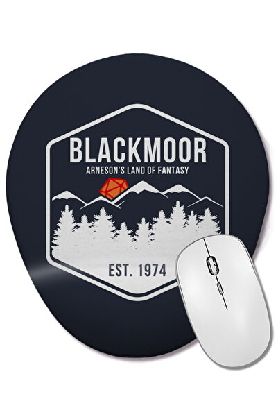 BASKI DÜNYASI Blackmoor Arnesons Land Of Fantasy Mouse Pad oval cu suport pen...