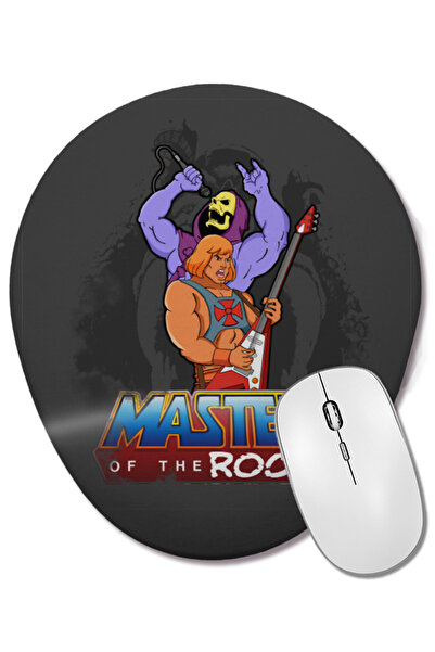 BASKI DÜNYASI Mouse Pad oval Hemanskeletor Masters Of The Rock cu suport pentru încheietura mâinii