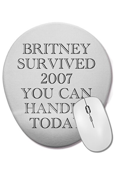 BASKI DÜNYASI Britney Survived 2007 04 Mouse Pad oval cu suport pentru încheietura mâinii